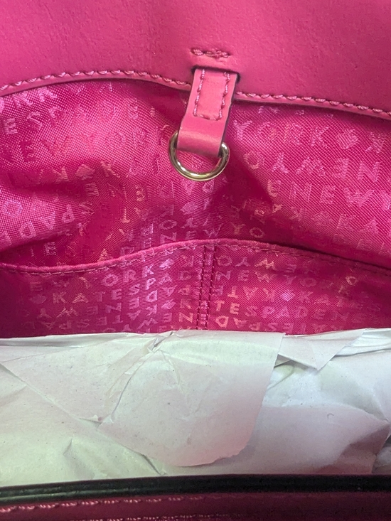 Kate Spade Pink Scalloped Leather Satchel - Picture 7 of 7